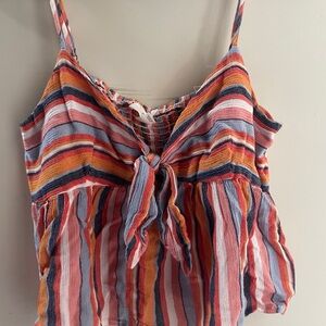 Striped Multicolor Women's Boho Top